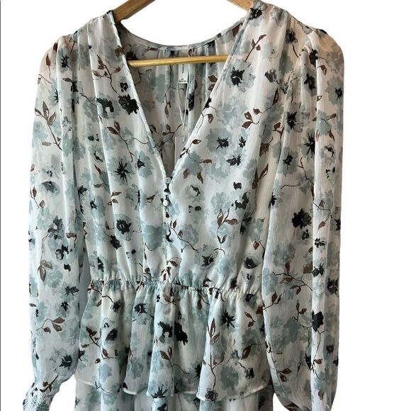 NWT GENTLE FAWN Floral Print Long Sleeve Dress - Picture 2 of 16